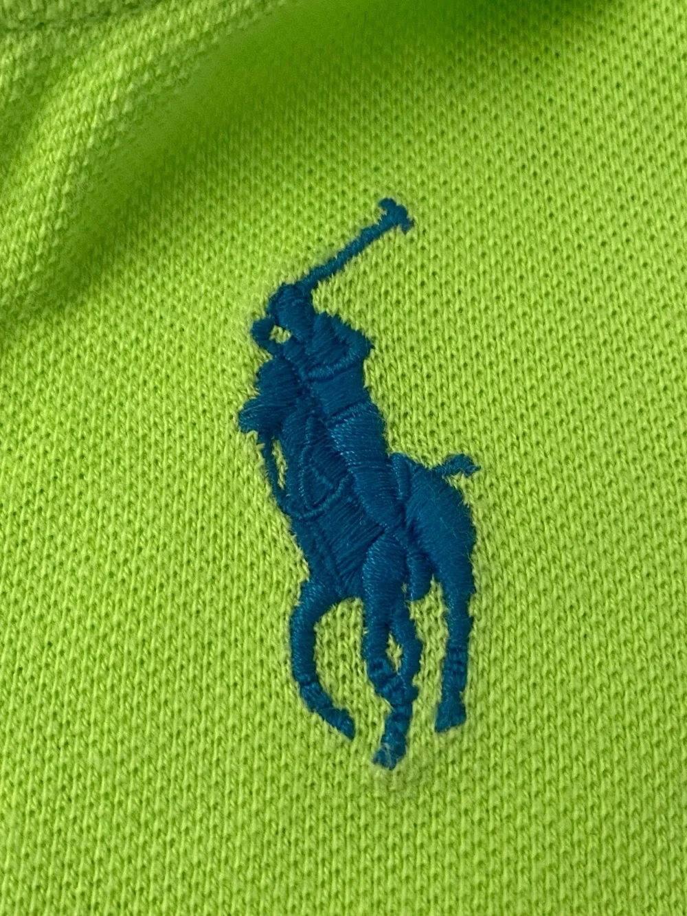 Ralph Lauren Navy and Lime Diagonal Polo Romper